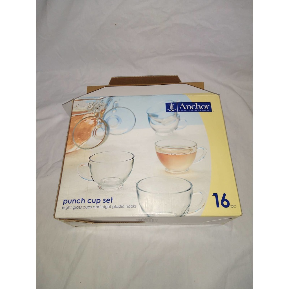 New in box anchor Hocking punch cup set